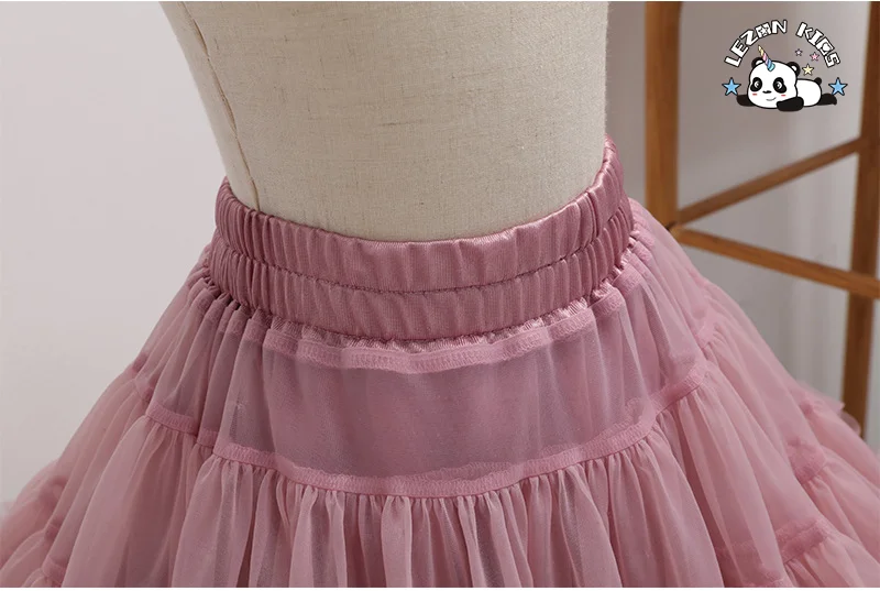 LEZONKIDS - Customized Children's TUTU Girls' Half Puffy Skirt Baby Princess Skirt Tulle Skirt for Dance